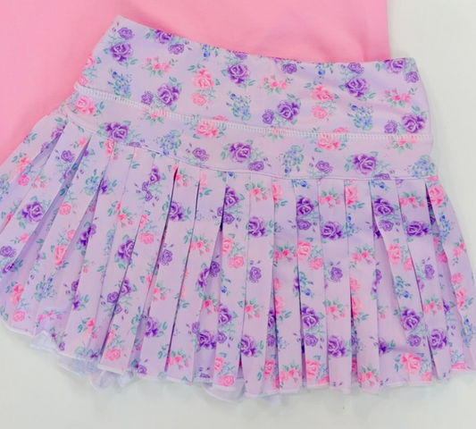 Grand Lavender Mini Pleat Skort