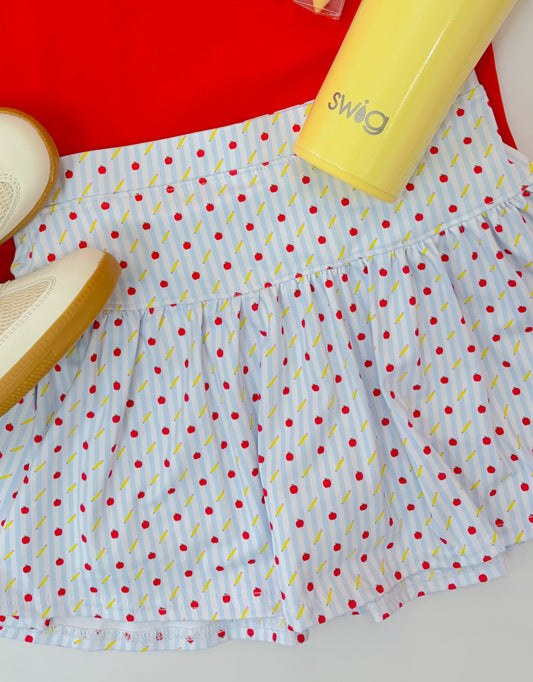 Apple Gathered Skort
