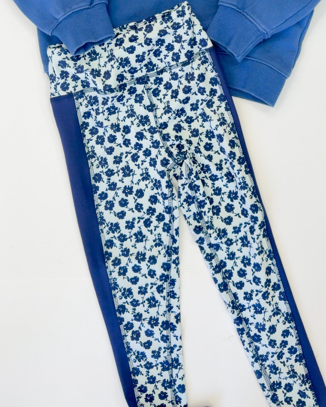 Girls Floral Print Active Leggings