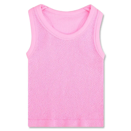 Rose Smocked Tank Top