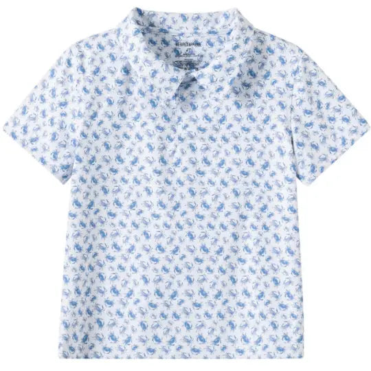 Crabby Blues Polo - Youth