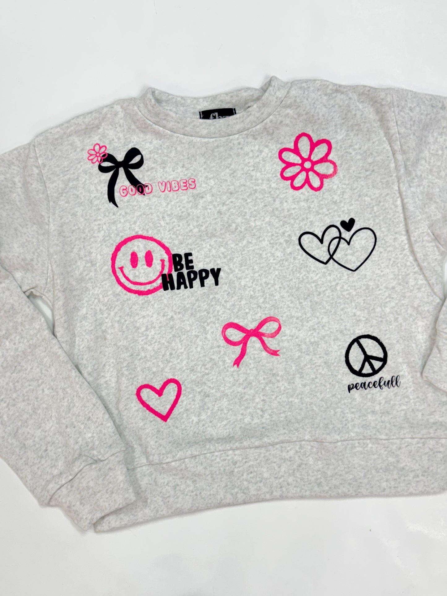 Misty Pink + Black Icon Sweatshirt
