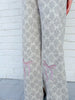 Bow Pattern Camo Set Pants