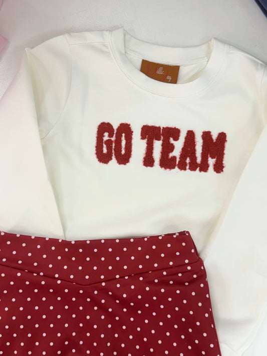 Go Team Skort Set Crimson