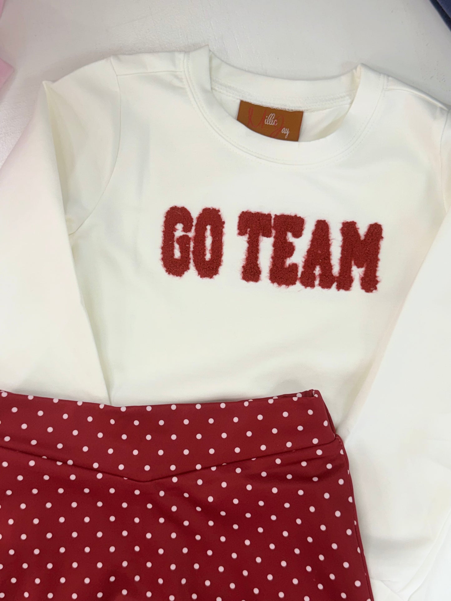 Go Team Skort Set Crimson