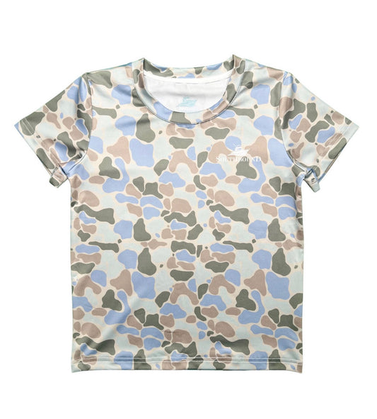 Green Blue Camo Performance Tee
