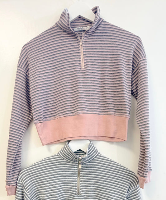 1/4 Zip Mock Neck Top