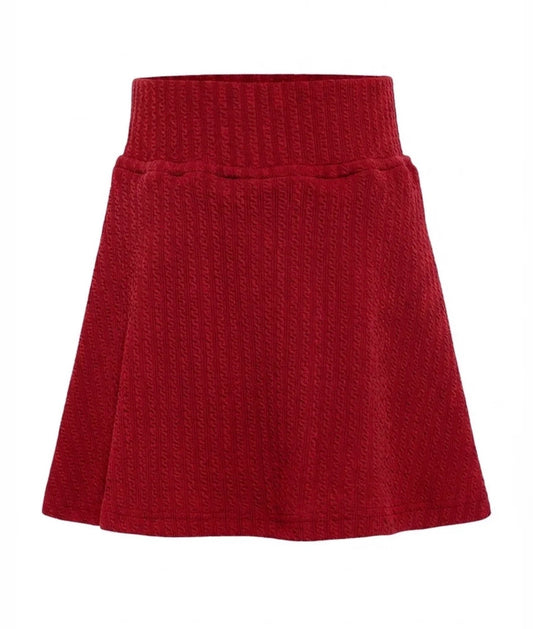 Libba Skirt Textured Red