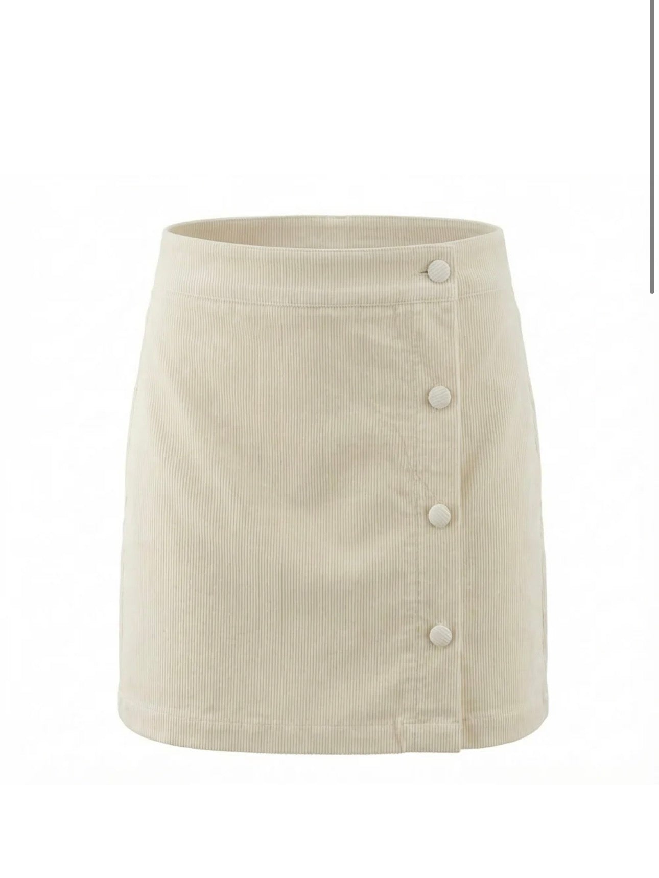 Reese Skirt Winter White Corduroy