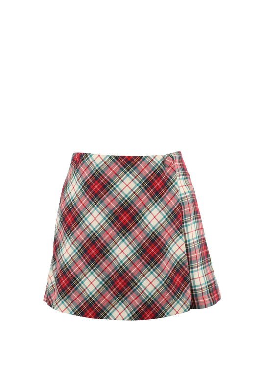 Christmas Plaid Skort