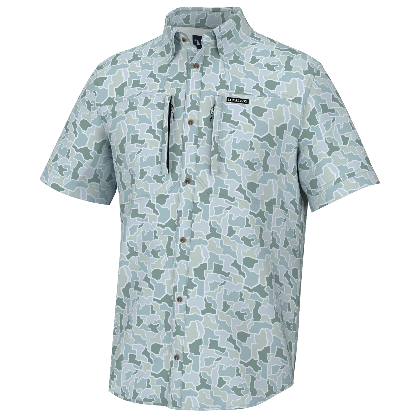 Backcountry Fishing Shirt - Glacier Camo