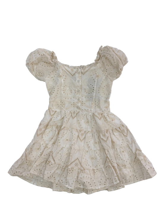 Cream Eyelet Dress