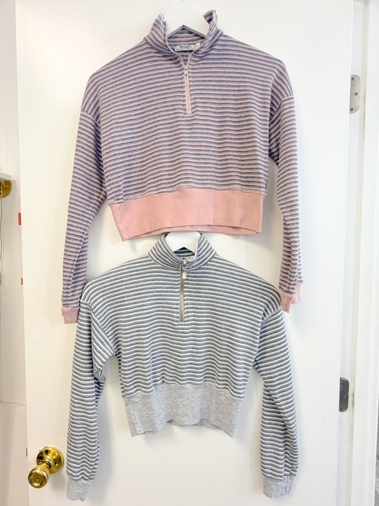 1/4 Zip Mock Neck Top