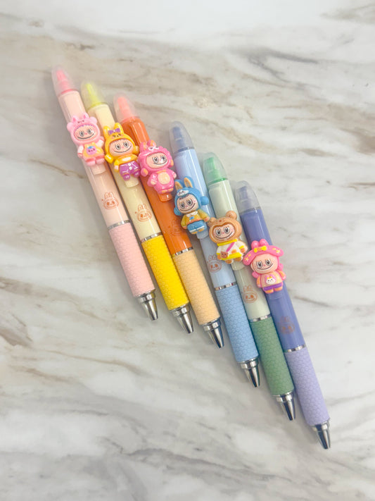 Labubu Highlighter + Pen Combo
