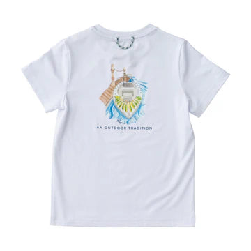 Bright White Catch Performance Tee