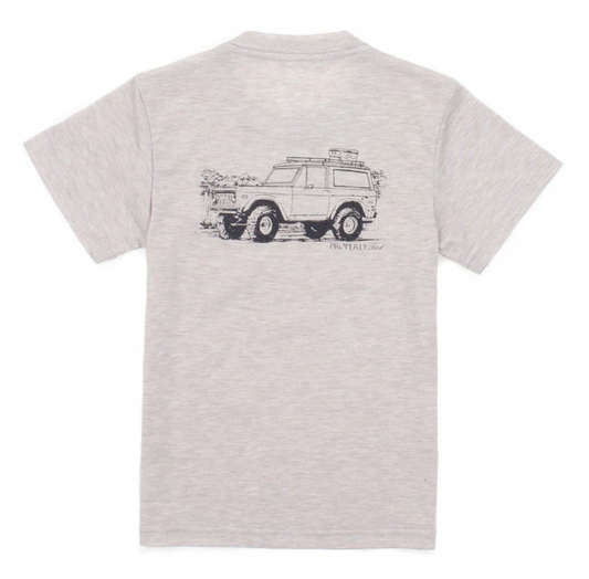 Boys Portland Pocket Tee - 4X4 Ice Grey