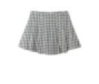 Pleated Skirt | Navy Check