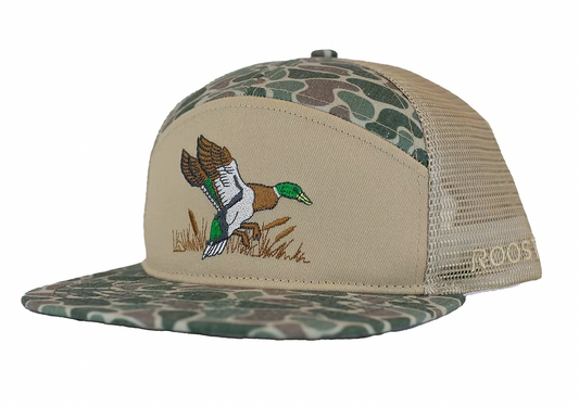 Youth Roost 7 Panel 3D Puff Full Color Duck Logo