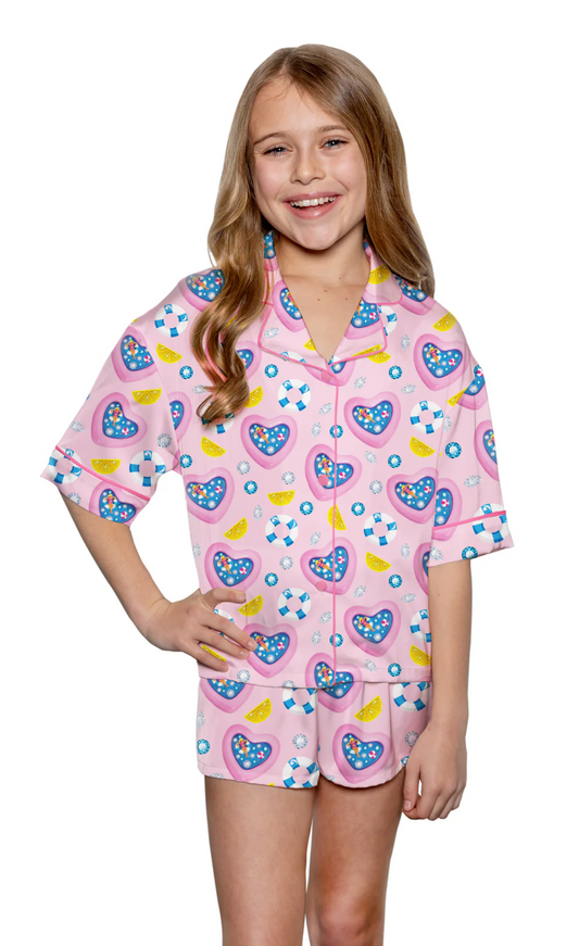 Silky Pool Party Pajama Set