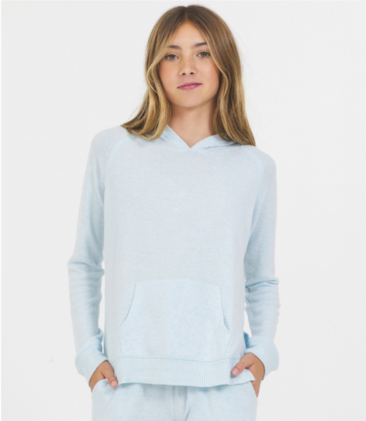 Heather Sky Blue Hacci Set