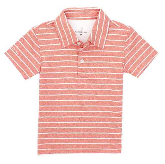 Boys Starboard Polo - Cape Red