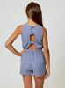 Gingham Navy Combo Romper