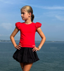 Red Puff Sleeve Top