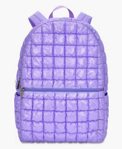 Lavender Shiny Puffer BackPack