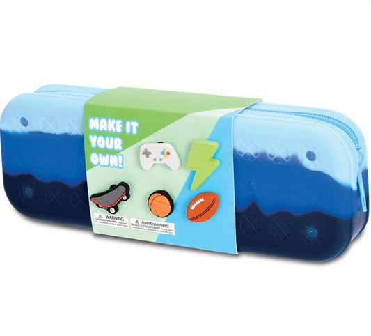 Ocean Waves Charmed Jelly Pencil Case