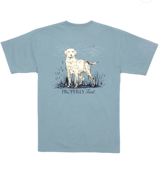 Steel Blue Labrador SS Shirt