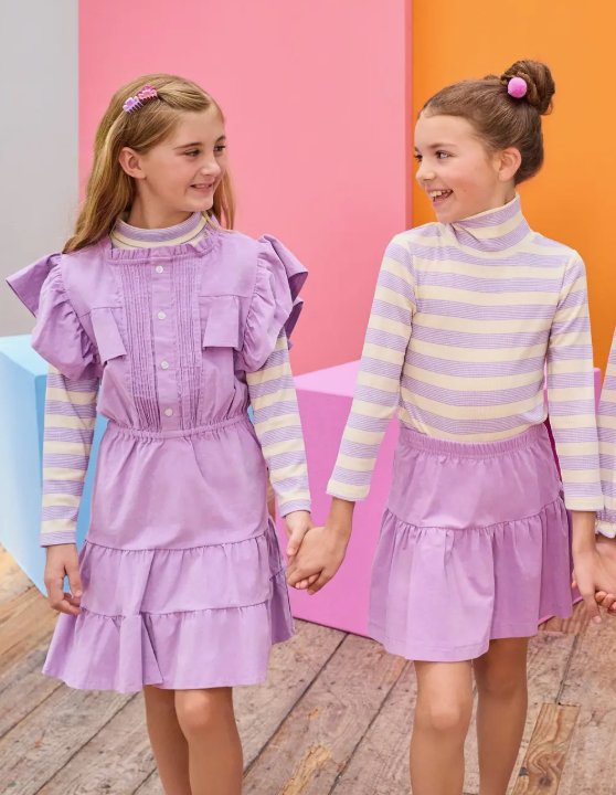 Turtleneck Lavender Stripe