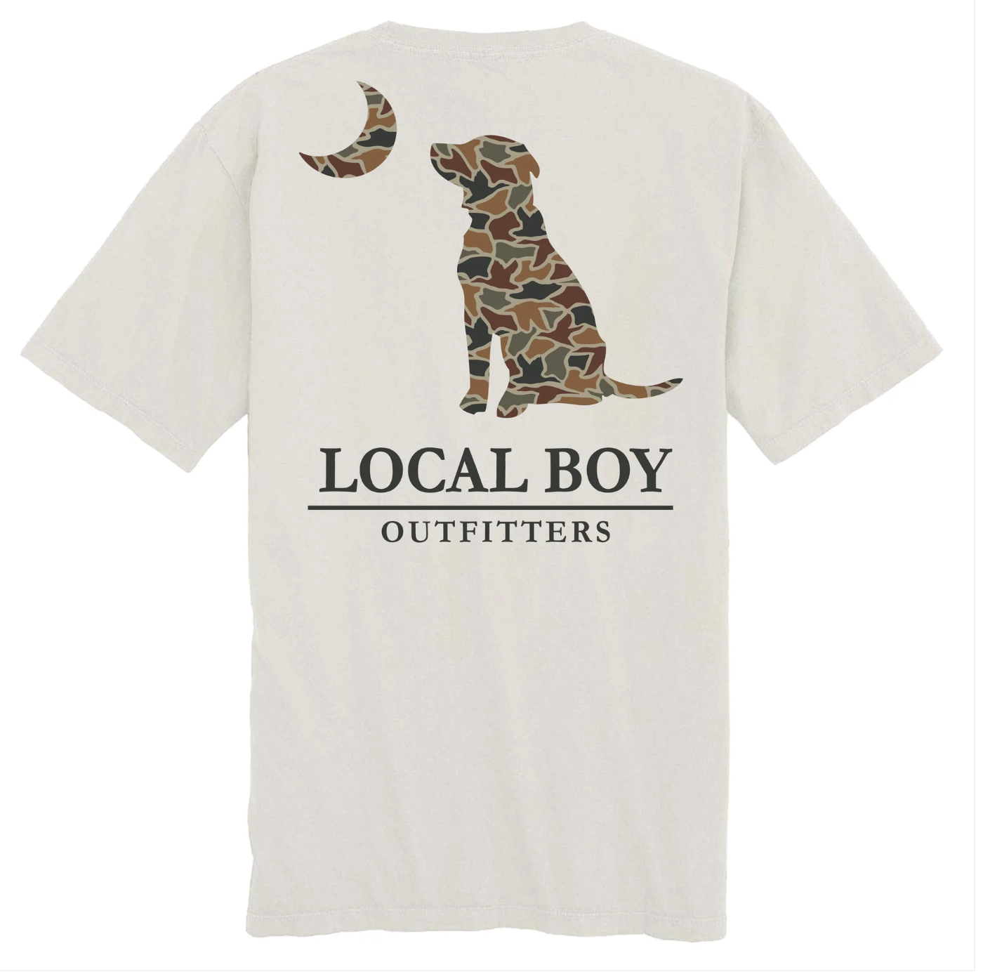 Youth Camo Dog and Moon SS Tee