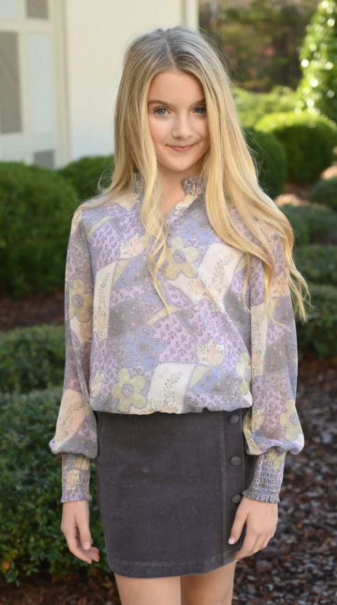 Elizabeth Top - Purple Patch