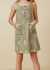 Olive Print Dress