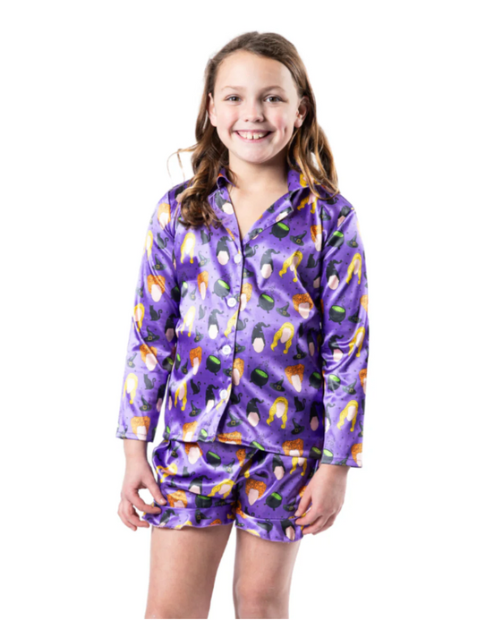 I Smell Children Silky Satin Pajama Set