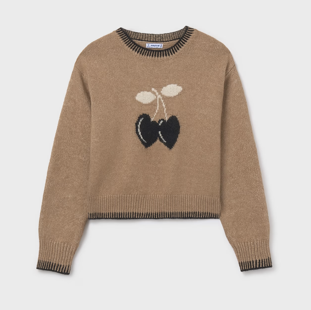 Jacquard Sweater - Camel