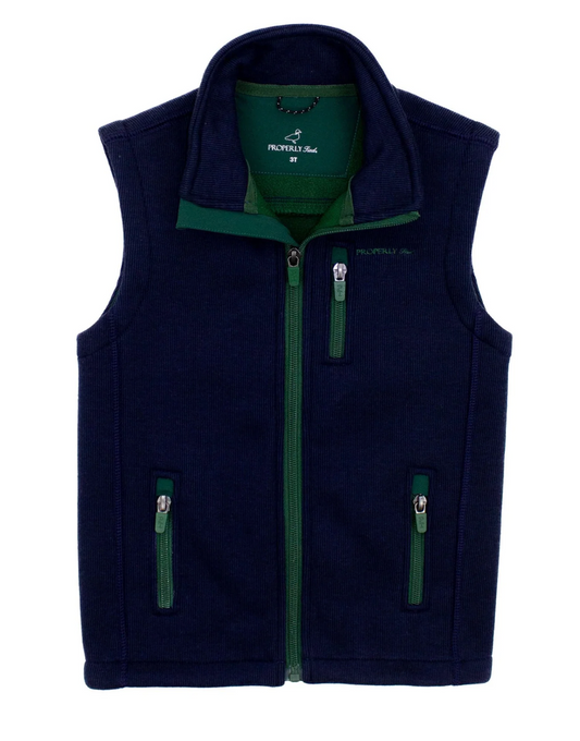 Boys Highland Vest Navy