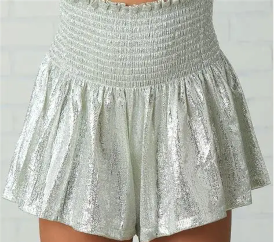 Silver Pebble Swing Shorts