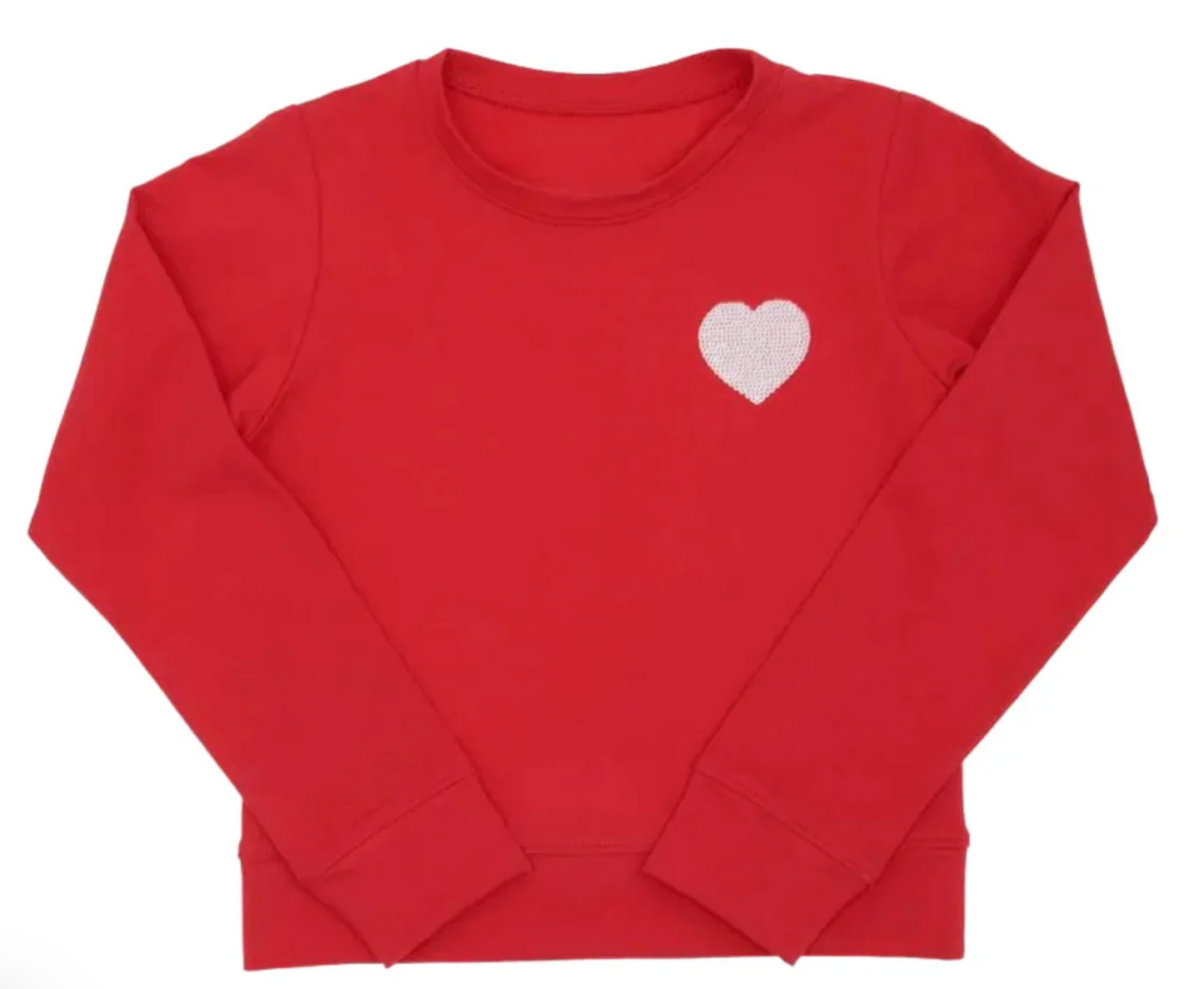 Sequin Heart Long Sleeve