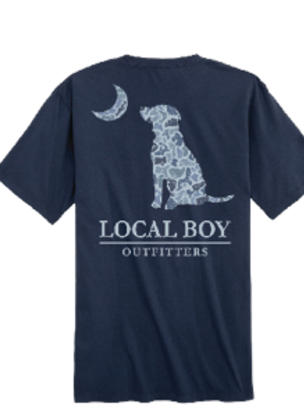 Distressed LCF Cobalt Dog & Moon SS Tee - ADULT