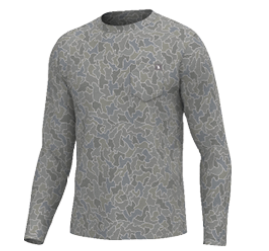 Cobblestone Gray L/S Heather Blend Crew