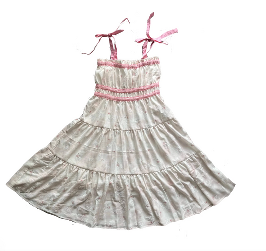 Boho Midi Dress with Lace