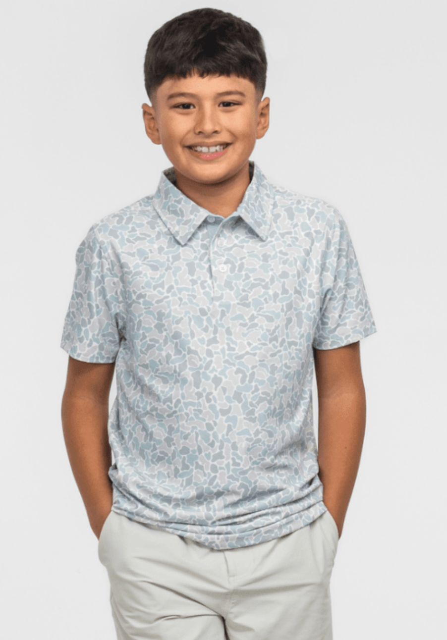 Youth Hunters Hideaway Polo - Pale Drift