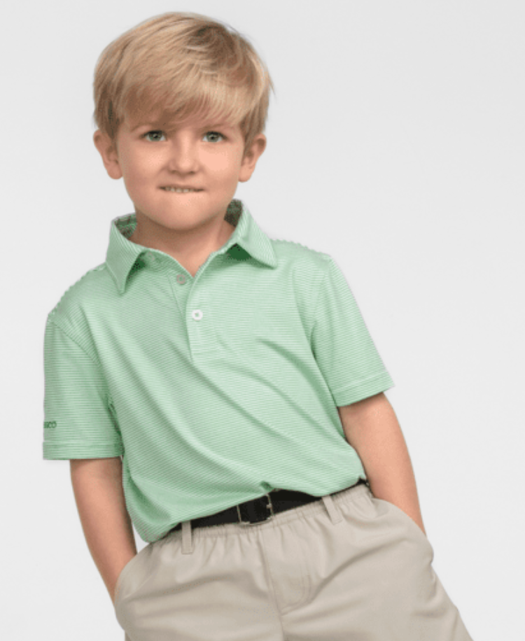 Youth Boys Heather Madison Polo - Fairway