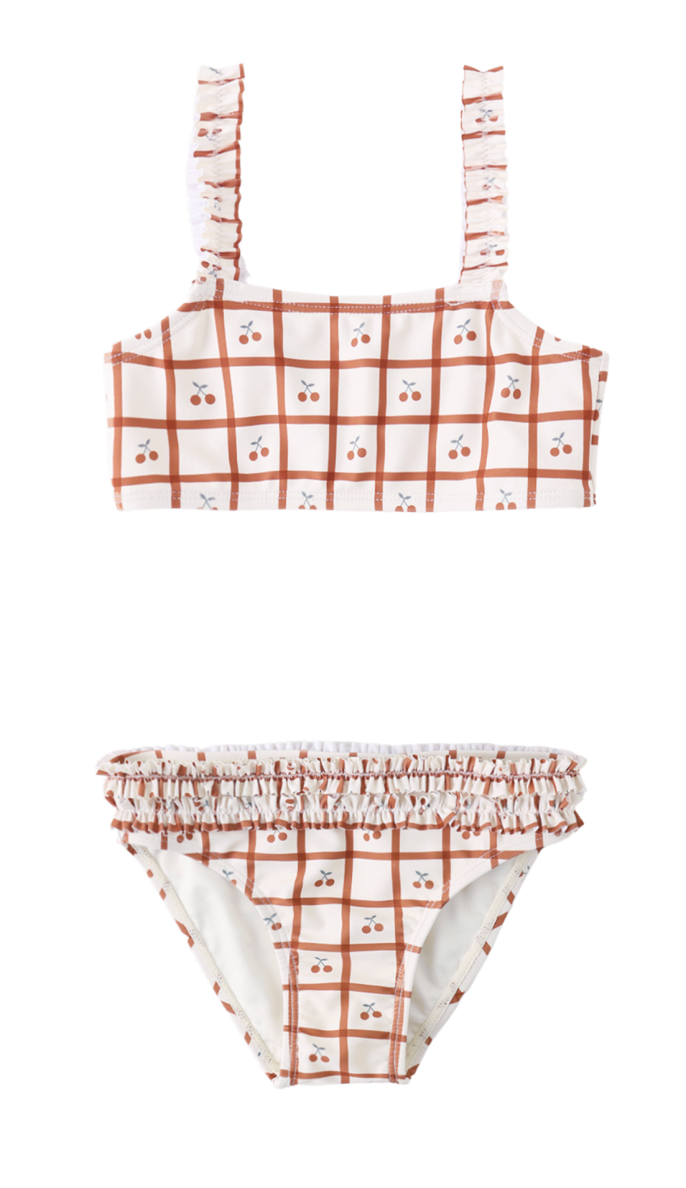 Rouched Cherry Bikini