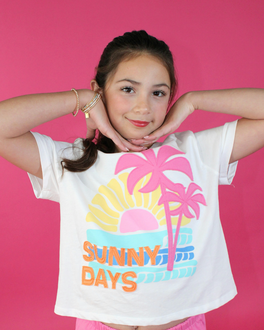 Sunny Days Applique Graphic Tee