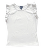 Ruffle Cap Sleeve Ribbed Tank