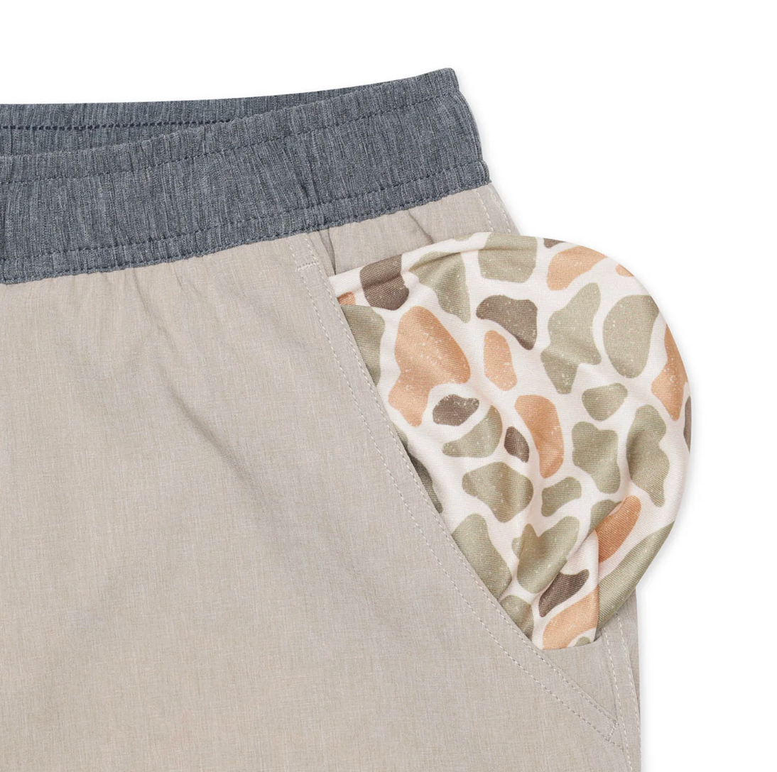 Athletic Short HEATHER KHAKI VENADO CAMO LINER