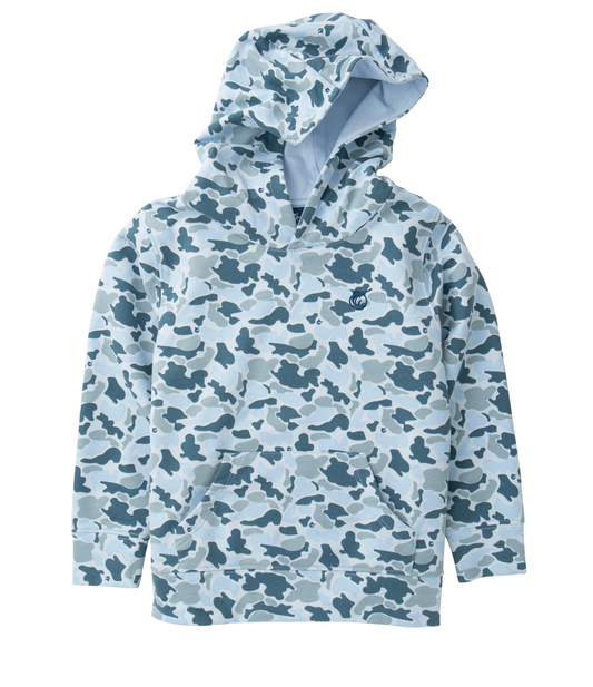 Boys Hooded Sweatshirt - Blues Break Camo