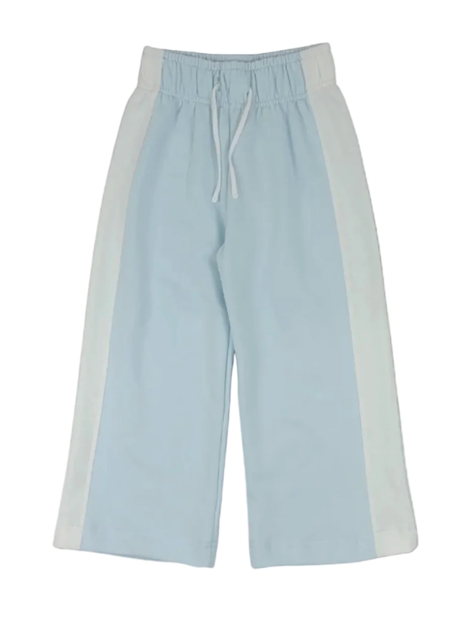 Wide Leg Fall Pant - Light Blue